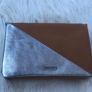 Rebecca Minkoff 100% Leather Splice Clutch Purse